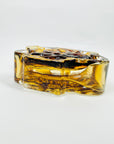 1960s FINNISH AMBER BARK GLASS VASE BY KAJ BLOMQVIST