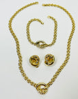 1960s PANTHERE LINKS NECKLACE SUITE WITH TUTTI FRUITTI