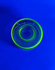 MIDCENTURY FINNISH URANIUM GLASS CAVIAR BOWL BY NANNY STILL FOR RIIHIMAEN LASI