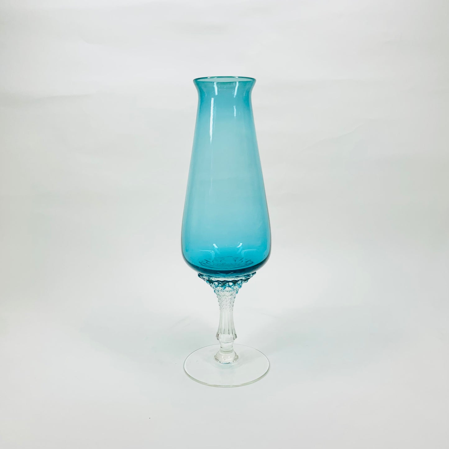 TURQUOISE FOOTED VASE
