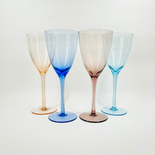 MCM HARLEQUIN WINE GLASSES