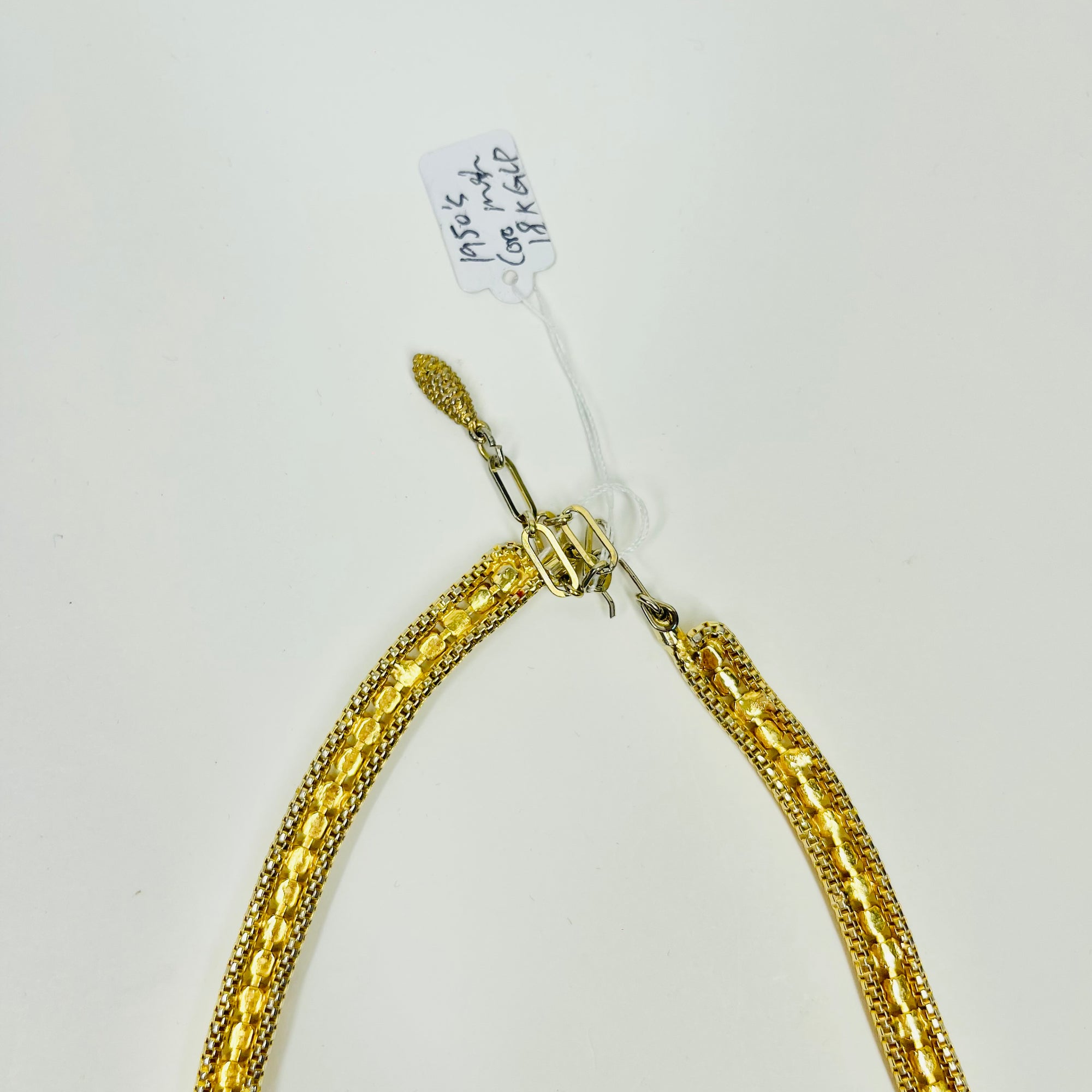 1950s CORO MESH DIAMANTE LARIAT NECKLACE
