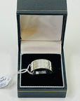SIGNED VINTAGE TIFFANY & CO SILVER NY ADDRESS BAND RING