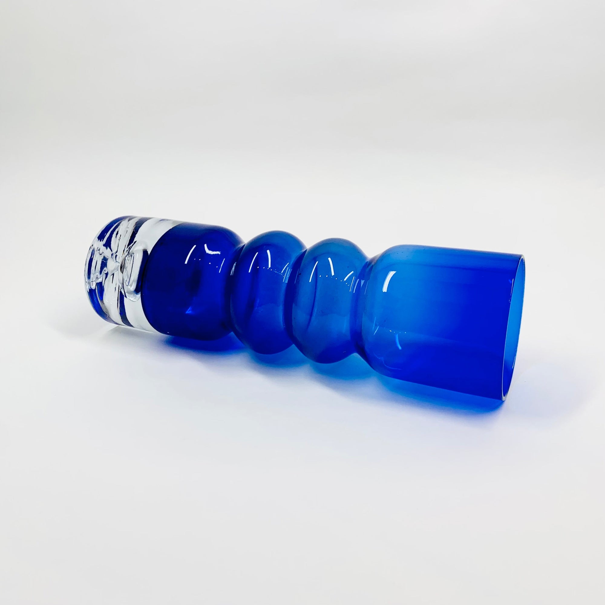 1960s SWEDISH ASEDA SOMMERSO GLASS VASE BY BO BORGSTROM