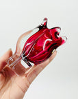 ANTIQUE MURANO PINK SOMMERSO GLASS MINIATURE VASE