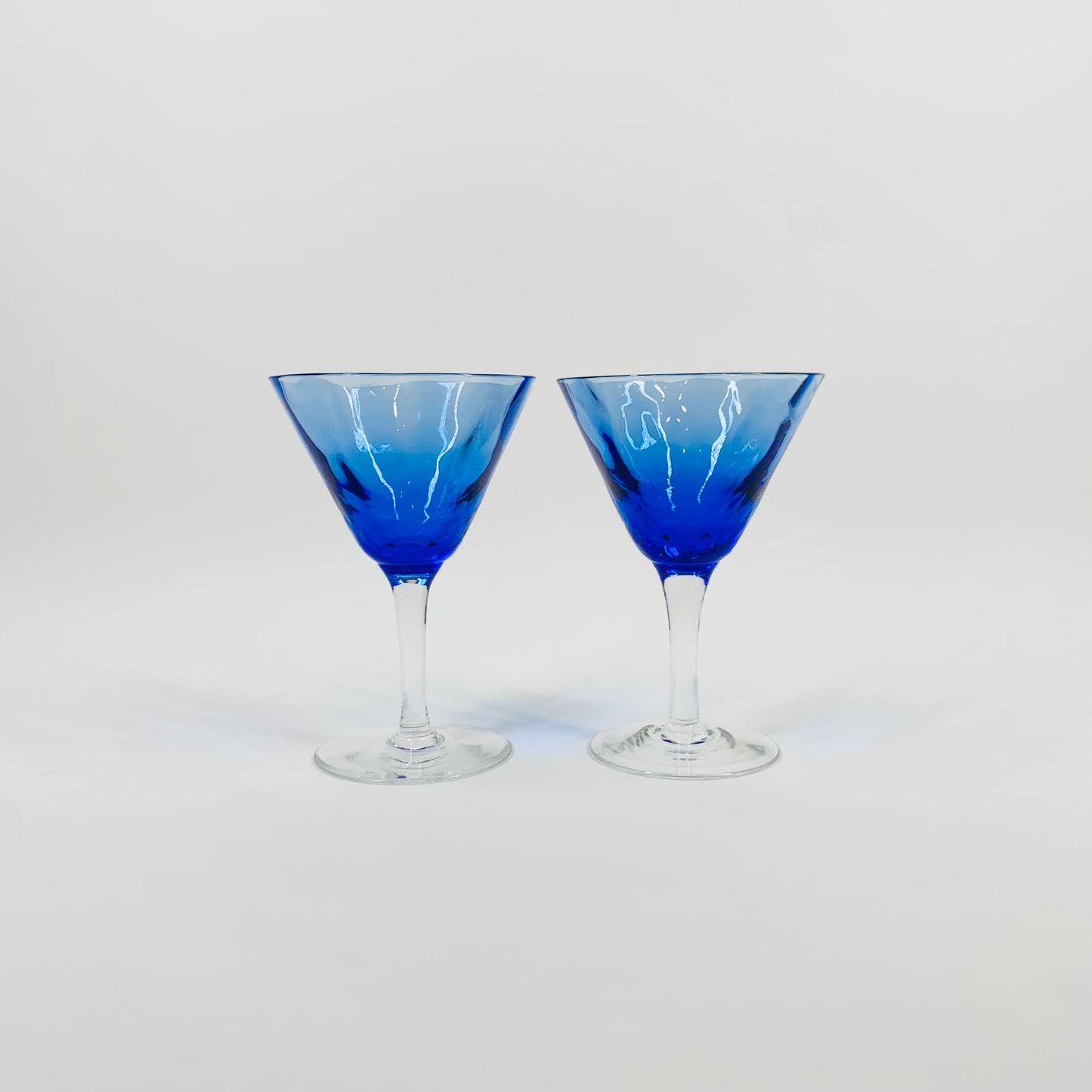 1950s MURANO HARLEQUIN MARTINI/COCKTAIL GLASSES