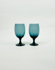 1960s SWEDISH CHRISTINA BLUE TEAL CASED GLASSES