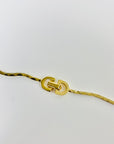 1990s CHRISTIAN DIOR FANCY LINKS CHAIN NECKLACE