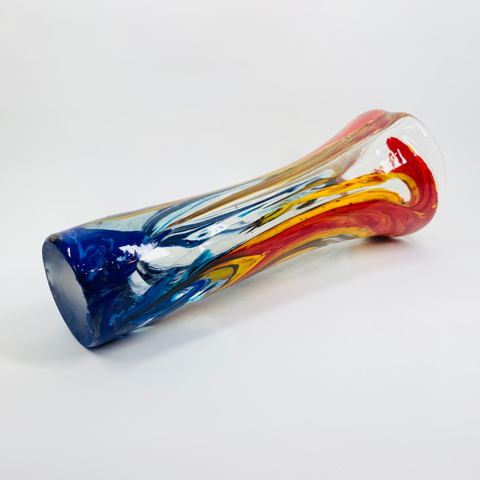 MURANO ART GLASS SWUNG VASE