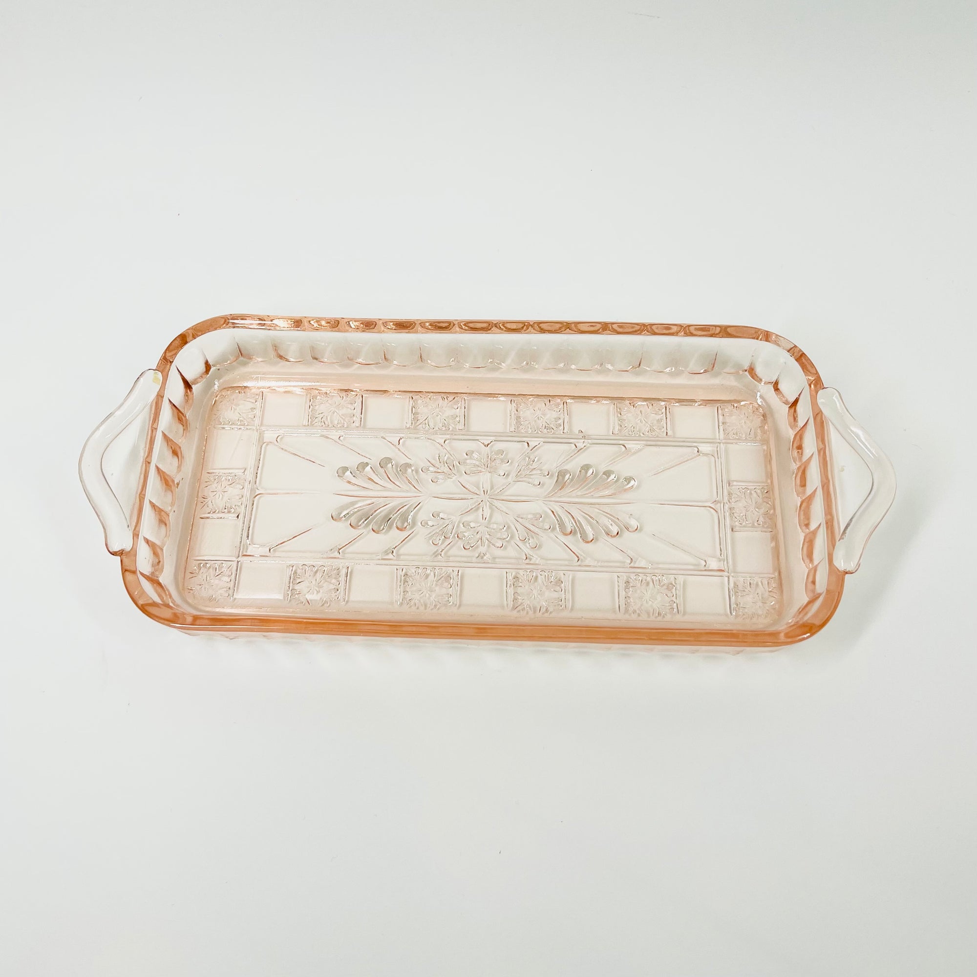 ANTIQUE DEPRESSION PINK PRESSED GLASS PLATE/BOWL/DINNER SERVICE