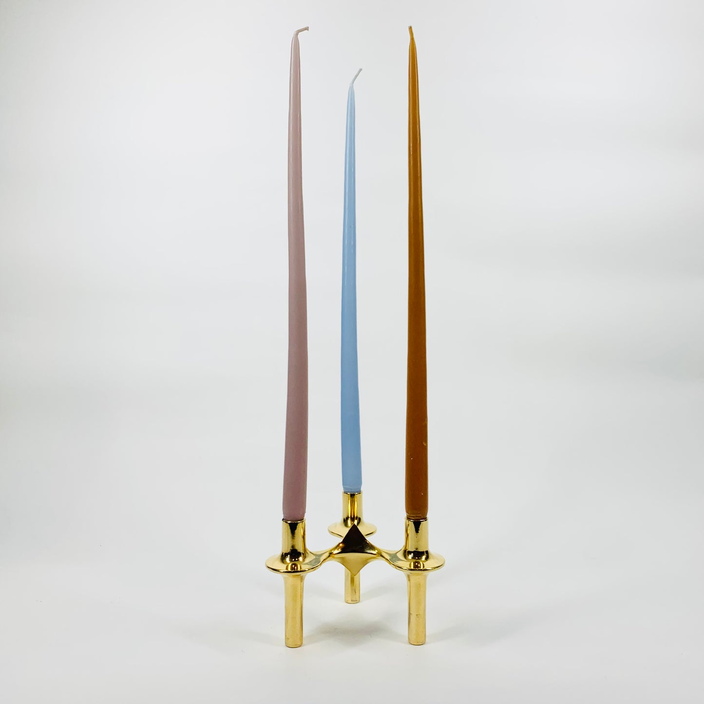 60s STOFF NAGEL BRUTALIST CANDLE HOLDER (67 BRASS)