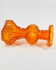 MIDCENTURY FINNISH ORANGE BARK GLASS VASE/CANDLE HOLDER BY NANNY STILL FOR RIIHIMAEN LASI