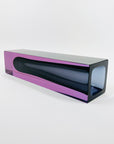 XL 1950s NEODYMIUM PURPLE MURANO SOMMERSO FACETED GLASS BLOCK VASE