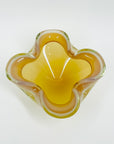 1950s MURANO PINK GOLD CASED WHITE OPALINE BOWL/ASHTRAY
