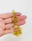 1950s GOLD MURANO GLASS BEADS NECKLACE
