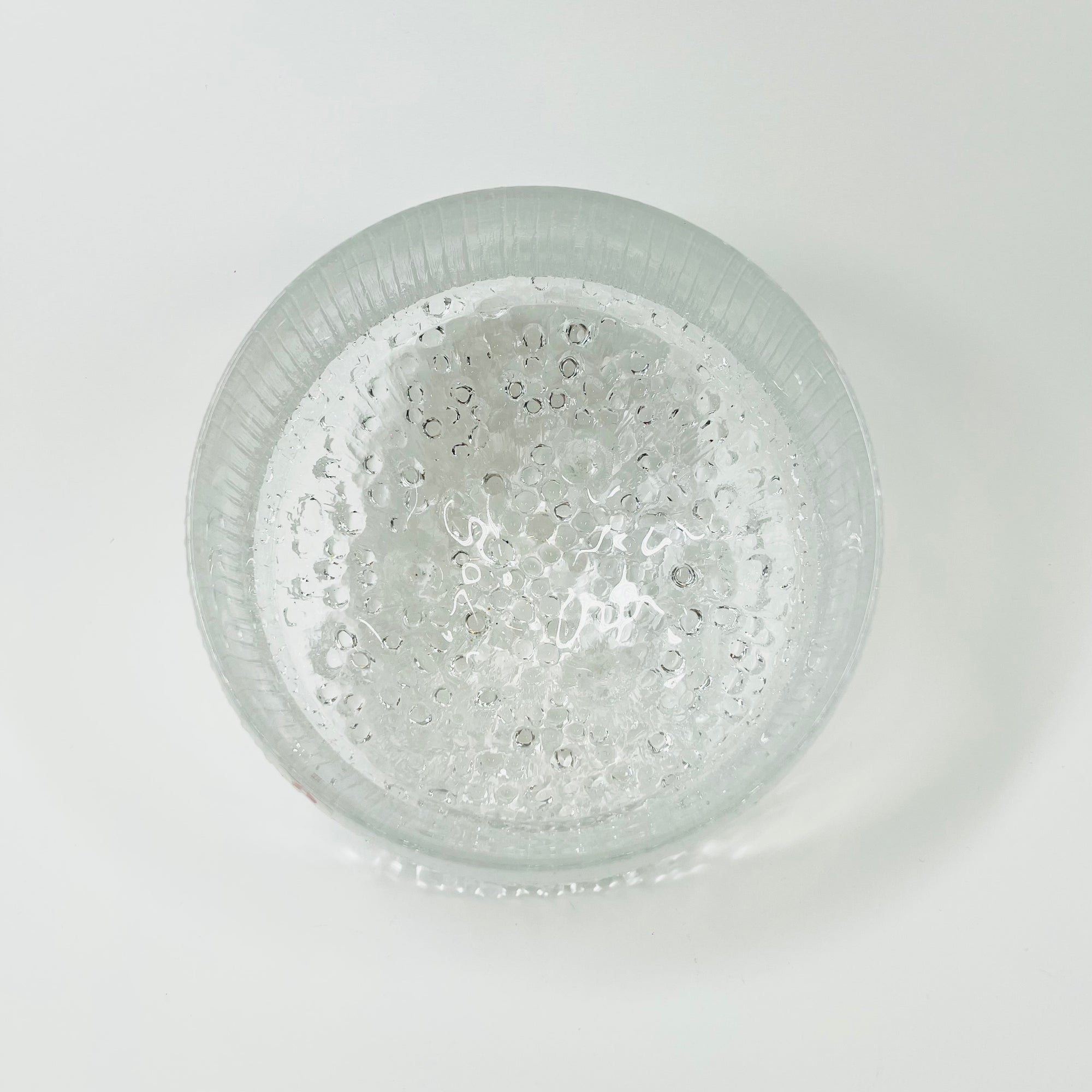 1970s IITTALA ULTIMA THULE ICE GLASS BOWL
