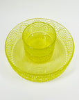 MIDCENTURY FINNISH URANIUM GLASS GRAPPONIA BOWL BY NANNY STILL FOR RIIHIMAEN LASI