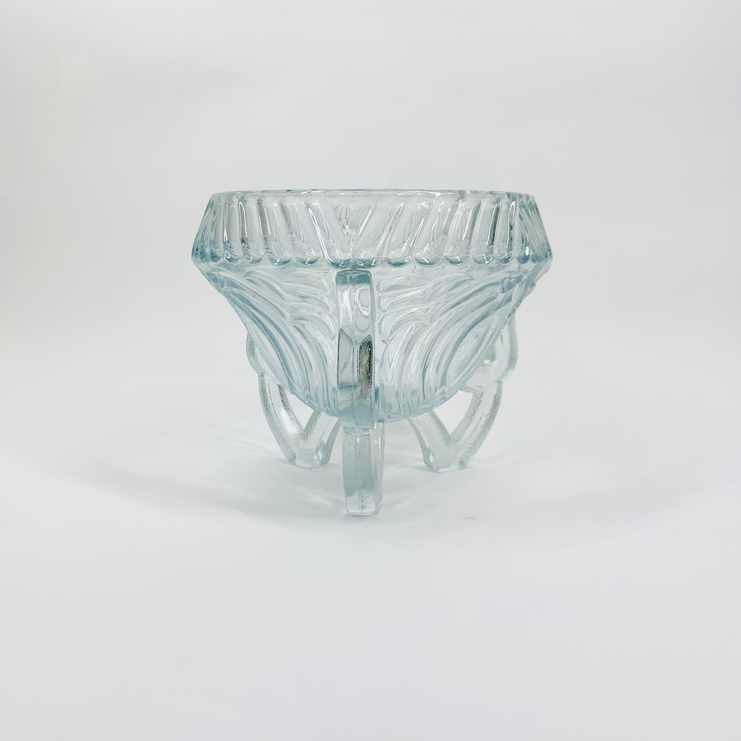 BLUE DEPRESSION GLASS BOWL