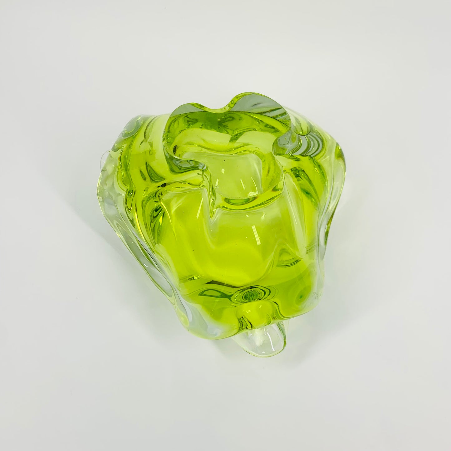 1950s LIME GREEN MURANO GLASS BOWL/ASHTRAY