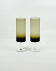 1950s GREY FOOTED HIGHBALL GLASSES