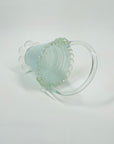 1950s VENETIAN BLUE LATTICINO GLASS BASKET
