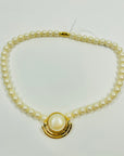 1950s GERMAN COSTUME PEARL NECKLACE WITH PEARL PENDANT