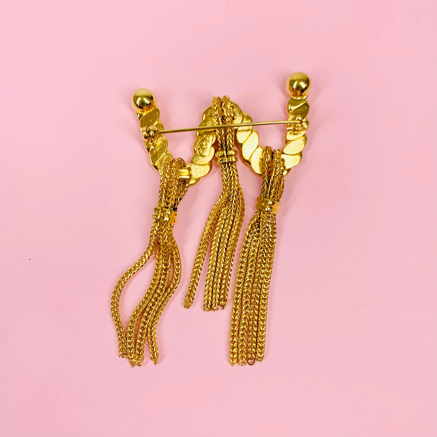 50s RIBBON TASSEL BROOCH