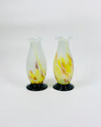 RUFFLE RIM SPATTER VASE