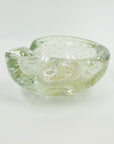 MCM MURANO GLASS GOLD AVENTURINE PINCHED BOWL/ASHTRAY