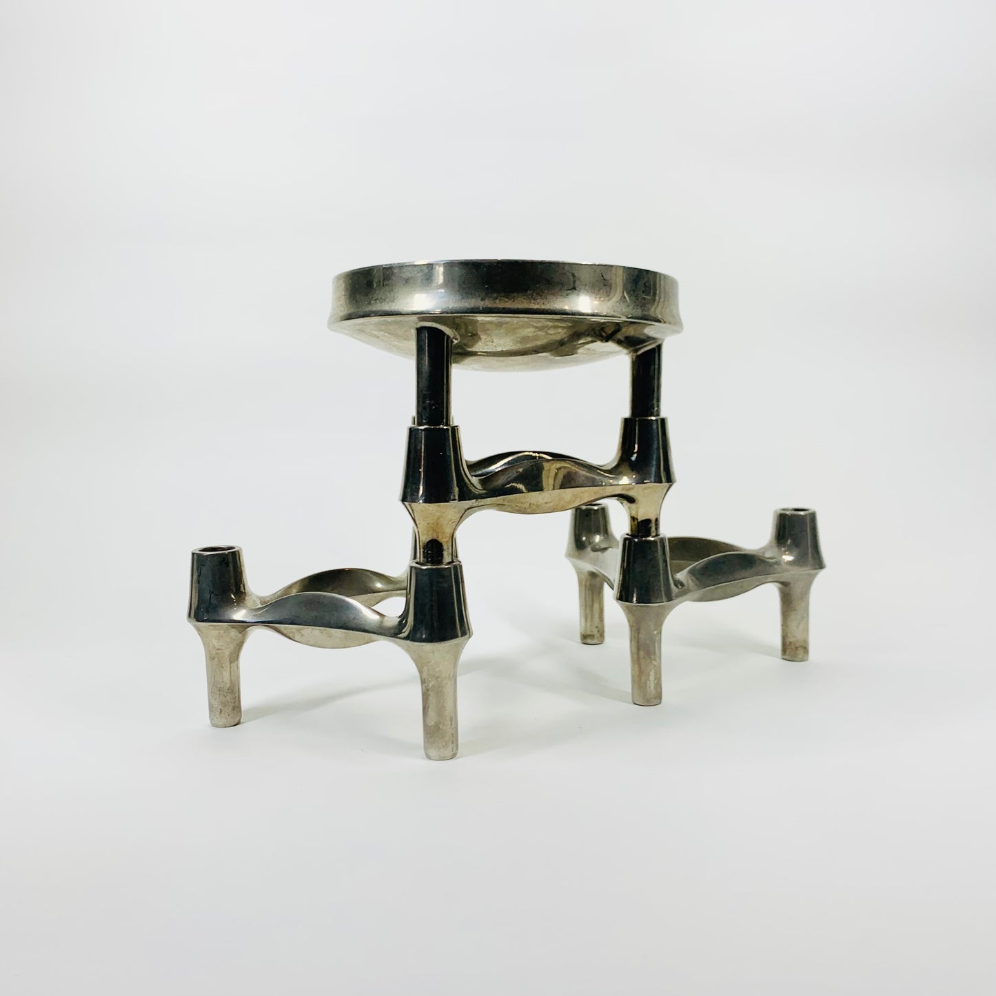 60s STOFF NAGEL BRUTALIST CANDLE HOLDER (WIDE)