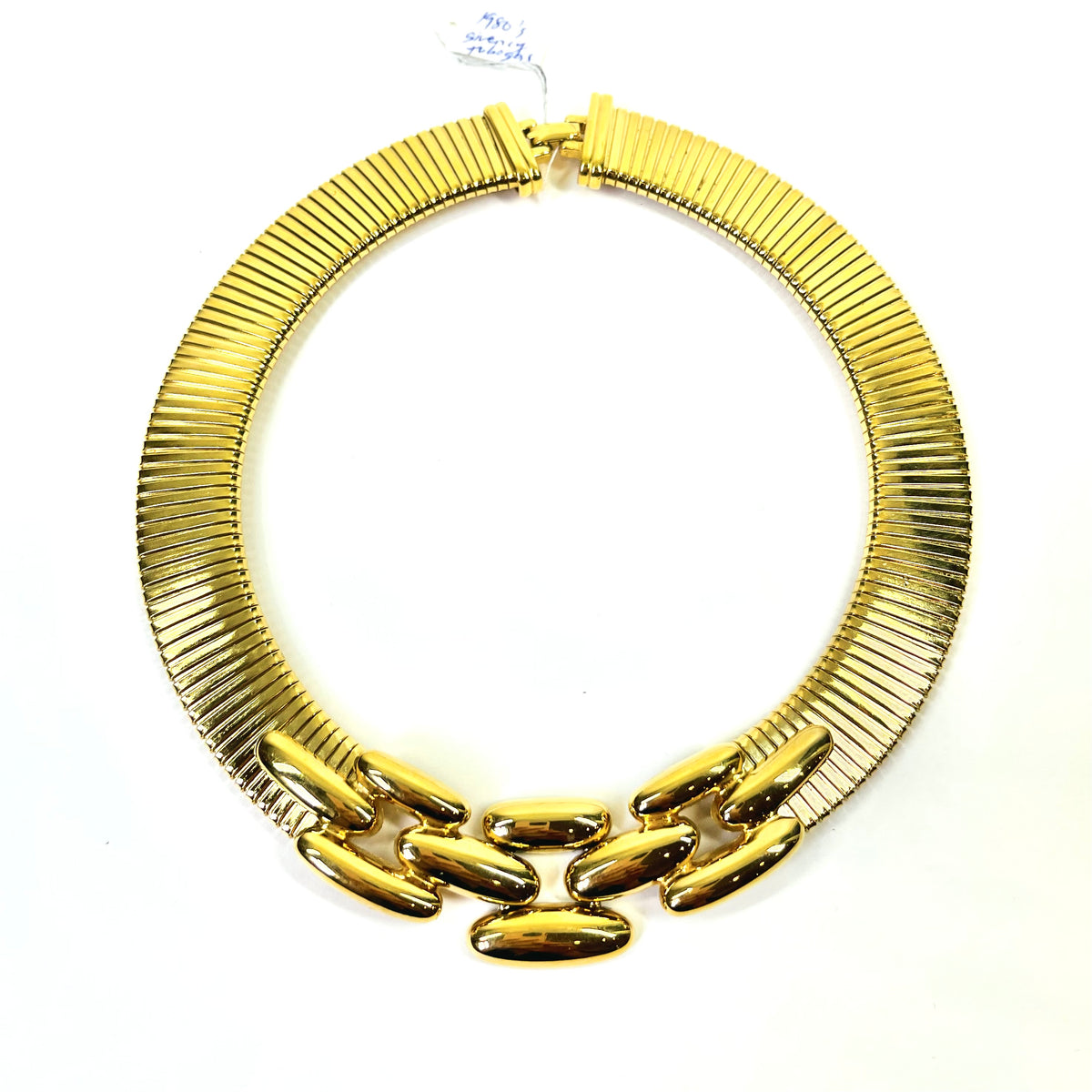 1980s GIVENCY TUBOGAS LINKS NECKLACE SUITE