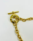 1980s CELINE FANCY LINKS TOGGLE NECKLACE WITH KOI FISH PENDANT