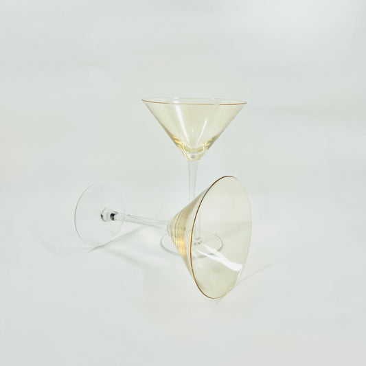 50s CARNIVAL MARTINI GLASSES