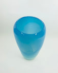 1960s MURANO BLUE OPALESCENT GLASS VASE