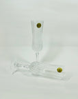 1960s CRISTAL d’ARQUES CRYSTAL CHAMPAGNE FLUTES