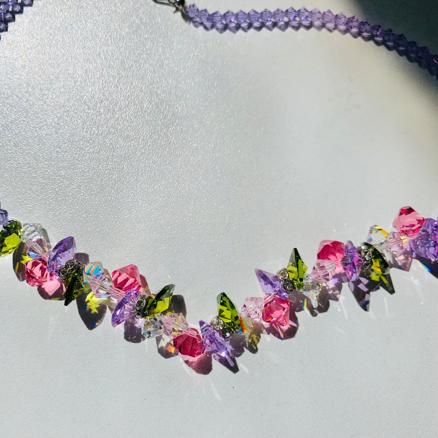 1960s AUSTRIAN CRYSTAL BEADS NECKLACE