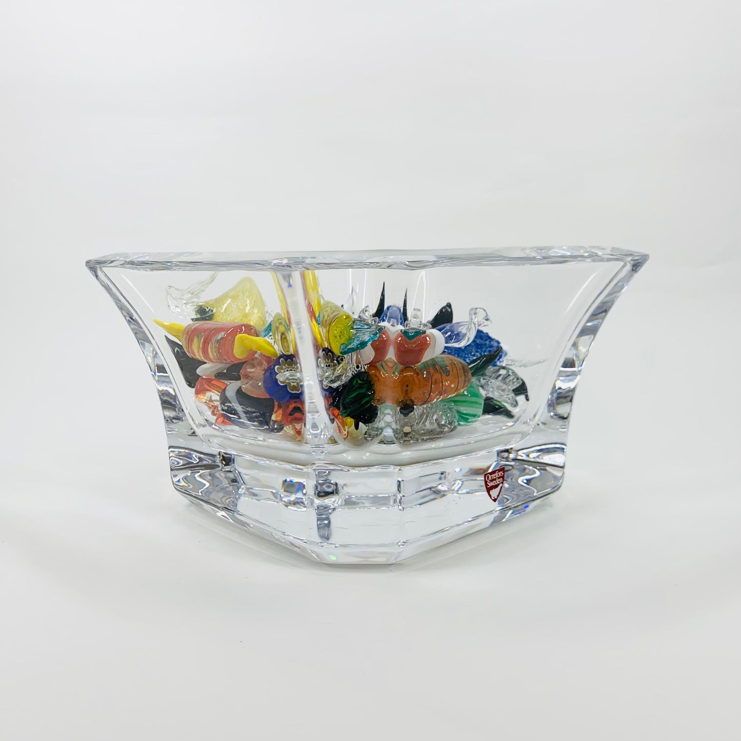 ORREFORS CUT CRYSTAL BOWL