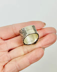 1990s TOM FORD ERA GUCCI ETCHED SIGNET SILVER RING