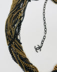 2011 LIMITED EDITION RUNWAY CHANEL MIXED METAL MULTI CHAINS NECKLACE
