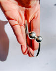 1960s MODERNIST STERLING SILVER KNOT BANGLE