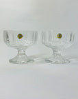 JAPANESE HOYA ICE GLASS WIDE COUPE/DESSERT BOWLS