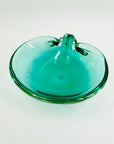 1950s MURANO TURQUOISE BLUE SOMMERSO SHELL BOWL/ASHTRAY