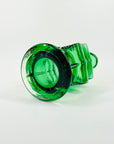 1970s FINNISH KASPERI GREEN GLASS VASE