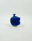 1960s JAPANESE COBALT BLUE BRUTALIST MINI POTTERY VASE
