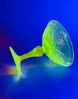 ANTIQUE URANIUM GLASS COMPORT