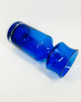 1960s SWEDISH ASEDA COBALT BLUE SOMMERSO GLASS VASE BY BO BORGSTROM