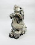 ABSTRACT CRACKLE POTTERY SCULPTURE