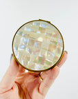 1940s ITALIAN 24K PLATED MOTHER OF PEARL VANITY SET