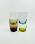 1950s HARLEQUIN GLASS TUMBLERS