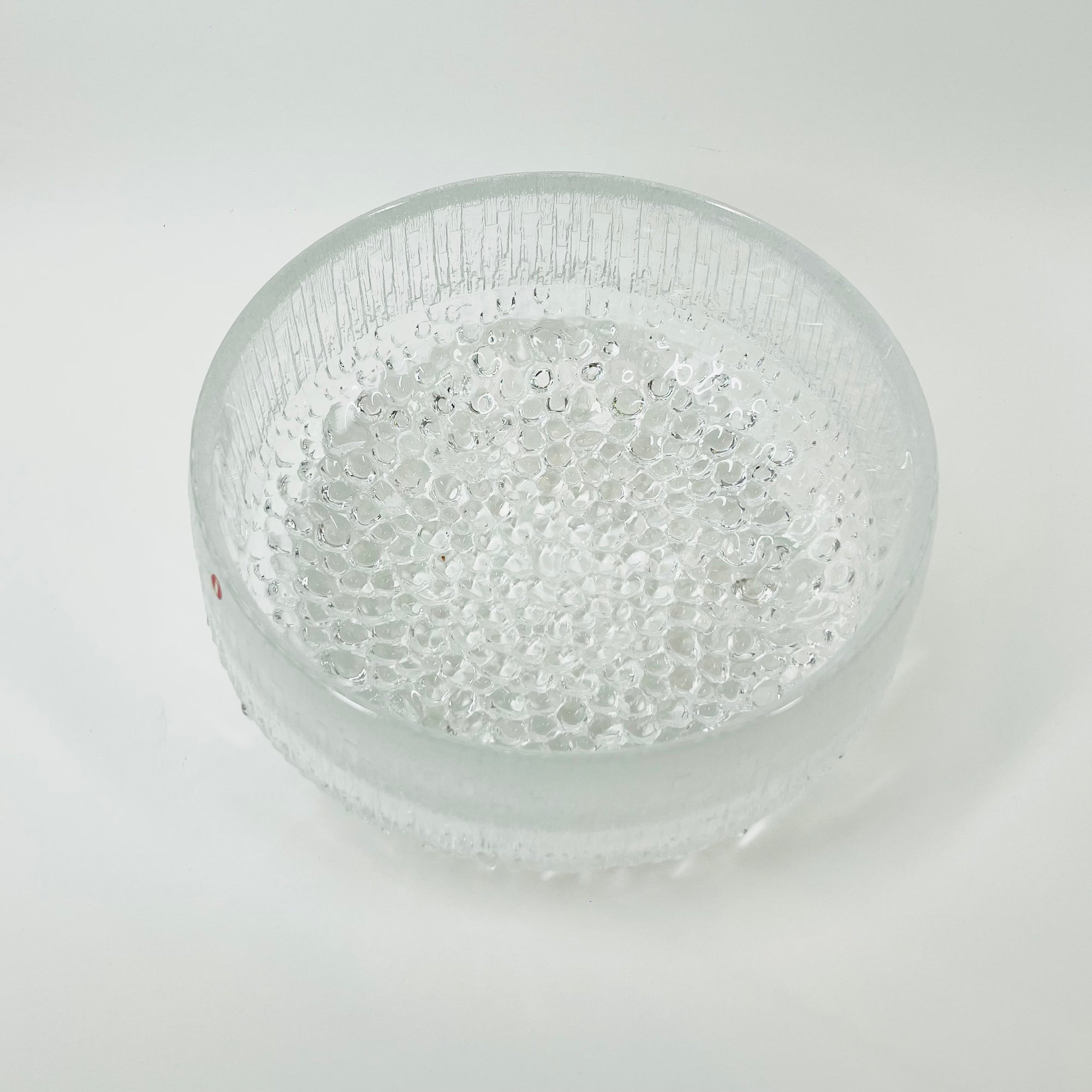 1970s IITTALA ULTIMA THULE ICE GLASS BOWL